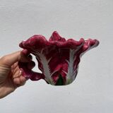 Ceramic teapot with cabbage slip