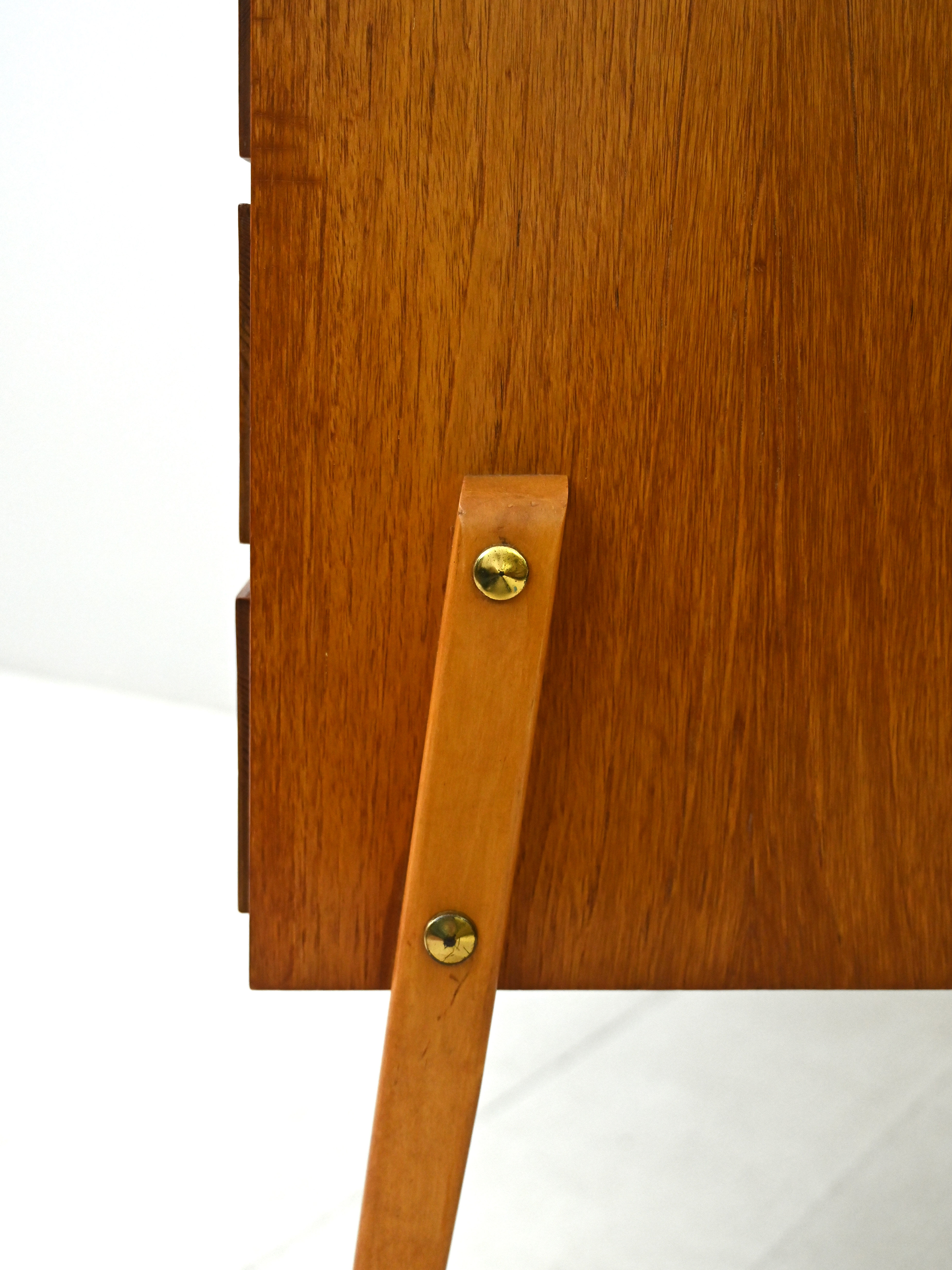 Scandinavian modern antique desk with drawers
