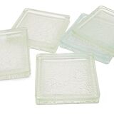 Set of 5 glass pad