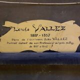 Tableau ancien, portrait de Louis Vallez (1807-1857) ,XIX siècle