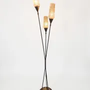 Lampadaire vintage 3 feux des années 60