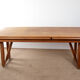 Large extendable dining table, 320 cm, in oak, Guillerme and Chambron.