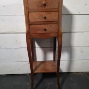Louis XV style bedside table in marquetry