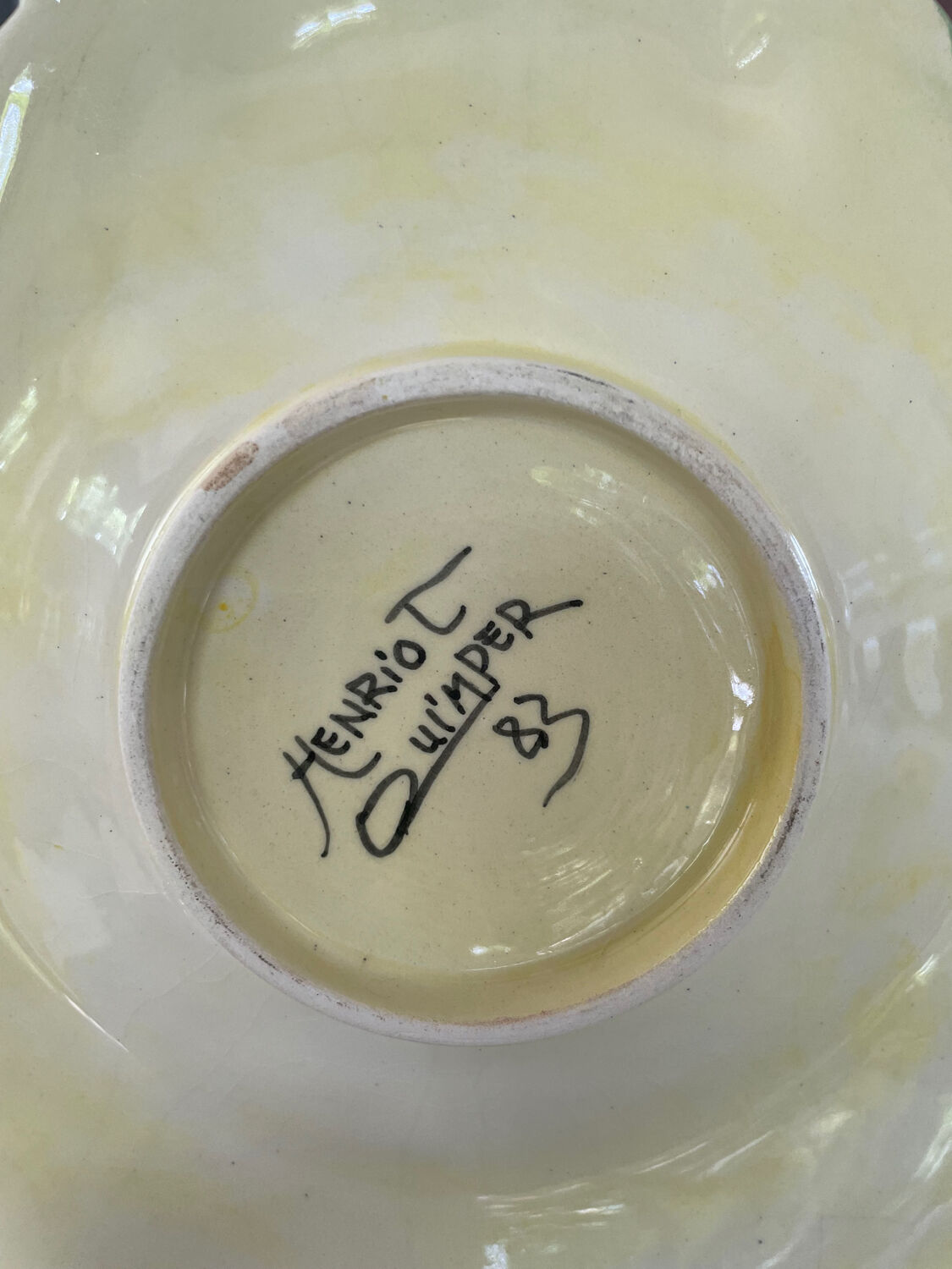 Henriot plate Quimper