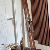 Old vintage wooden ski