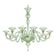 Chandelier en verre de Murano Rigadin contemporain élégant