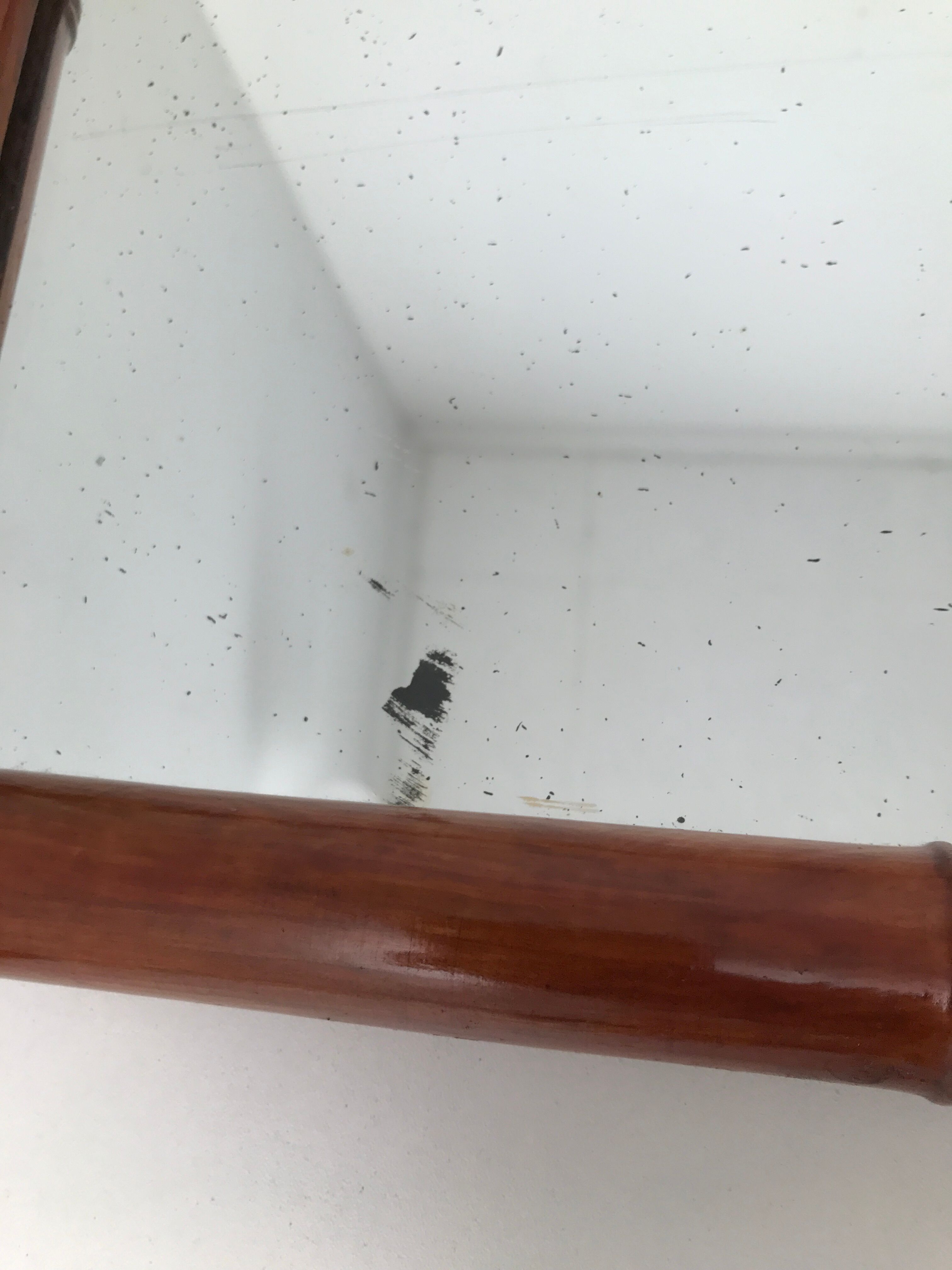 Vintage bamboo mirror