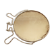 round barber mirror to be put down or suspended 16x18cm