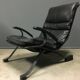 Fauteuil Pep Bonet Tuman en similicuir noir pour Levesta, vers 1969