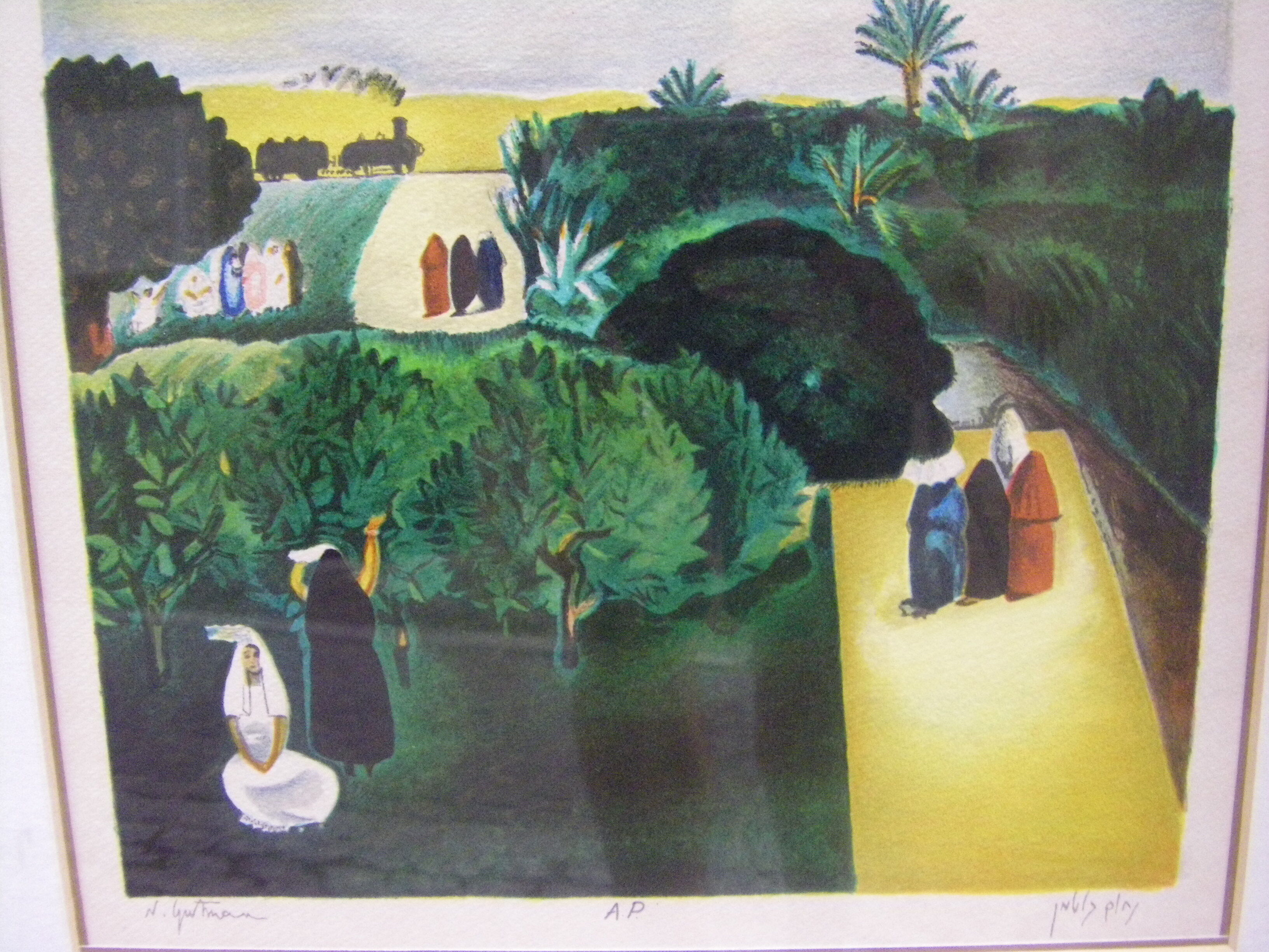 Pair of lithographs by Nahum Gutman