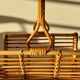 Handmade rattan magazine holder 1960