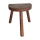 Vintage milking stool, wooden, tripod, 50s