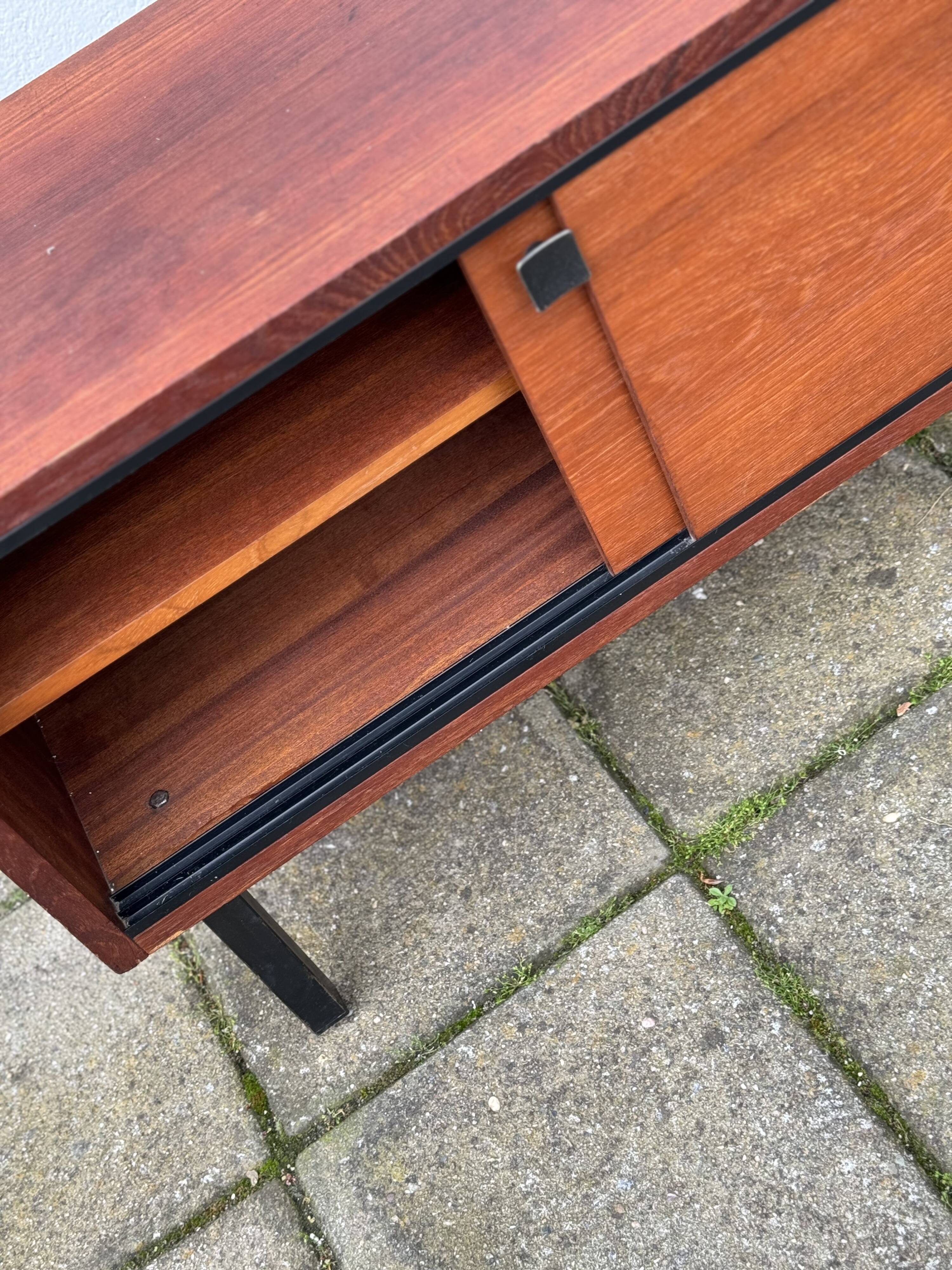 MCM Vintage Teak Coat Rack with Storage Unit