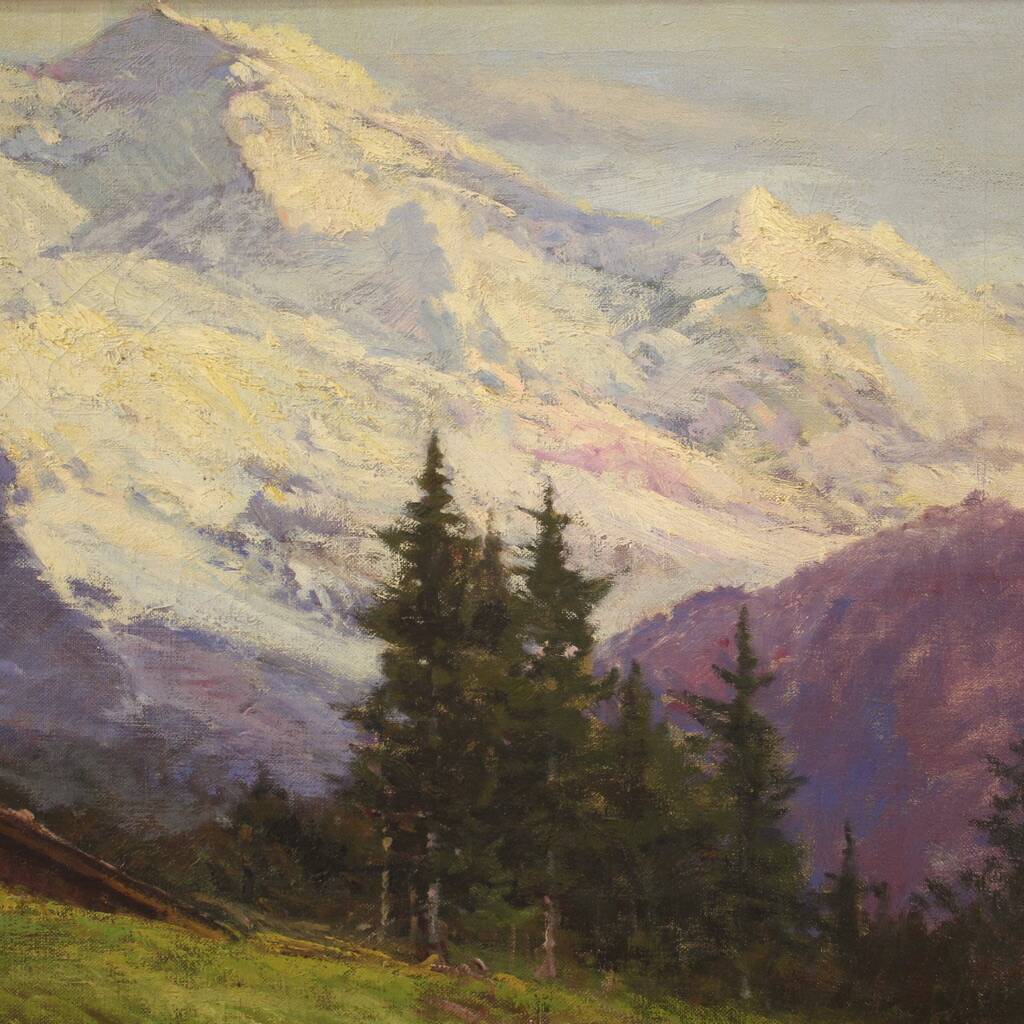 Landscape signed Bentivoglio from the first half of the 20th century