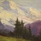 Landscape signed Bentivoglio from the first half of the 20th century