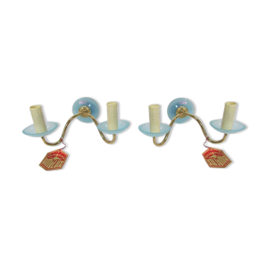 Paire d'appliques deux