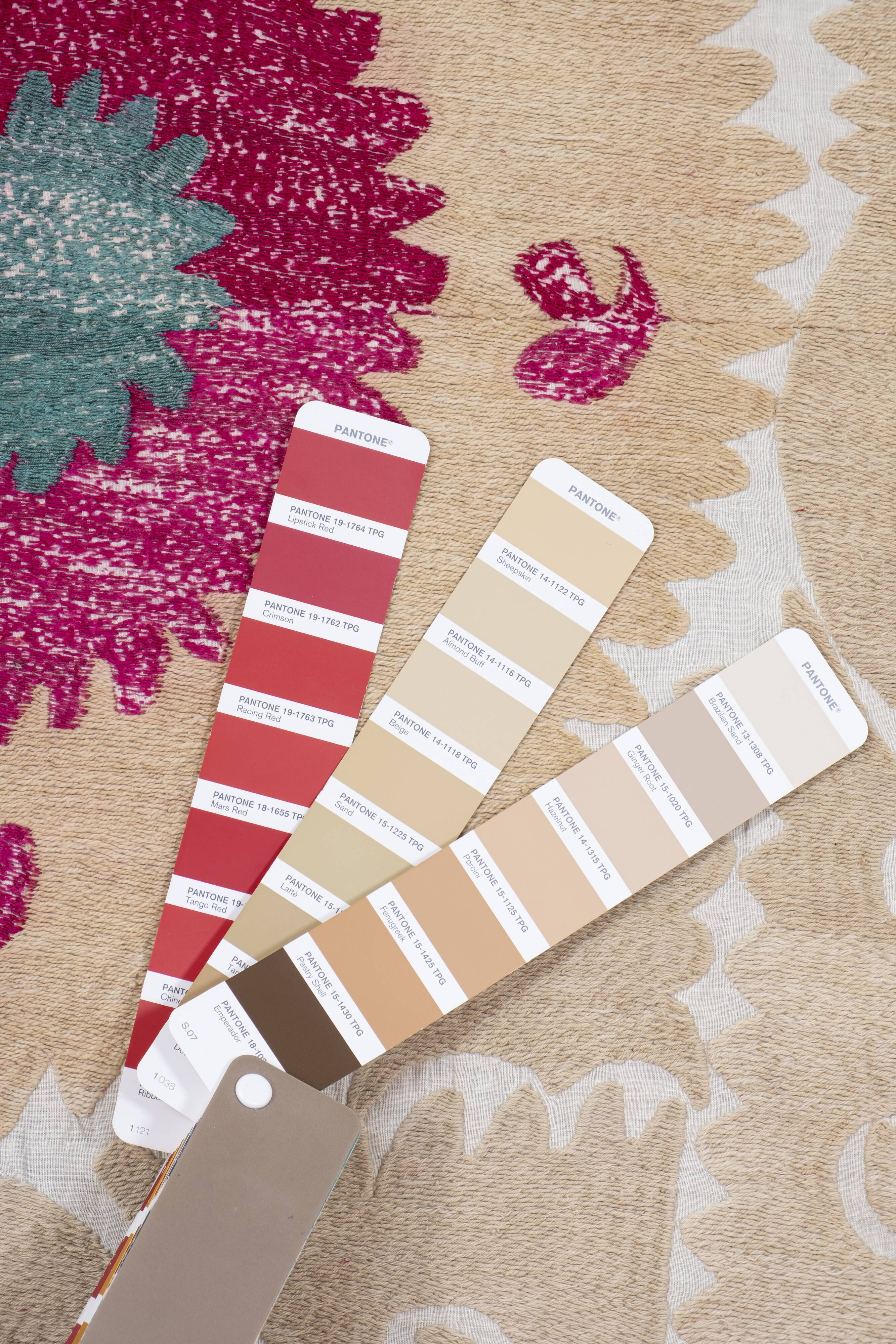 Hand Embroidered Suzani Bedspread 7'9" X 10'10"