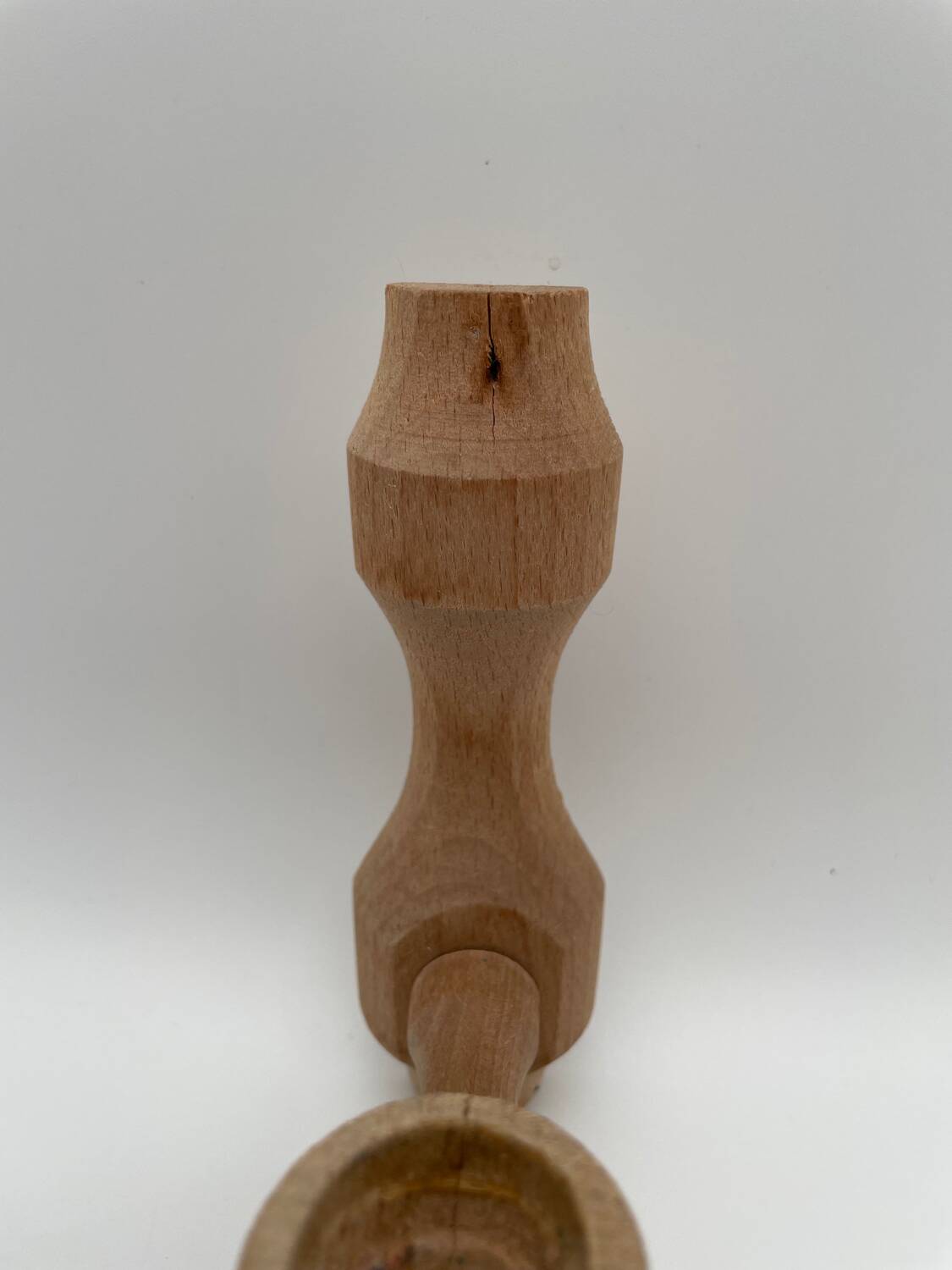 Vintage design wooden candle holder 1970 Arne Hoyer