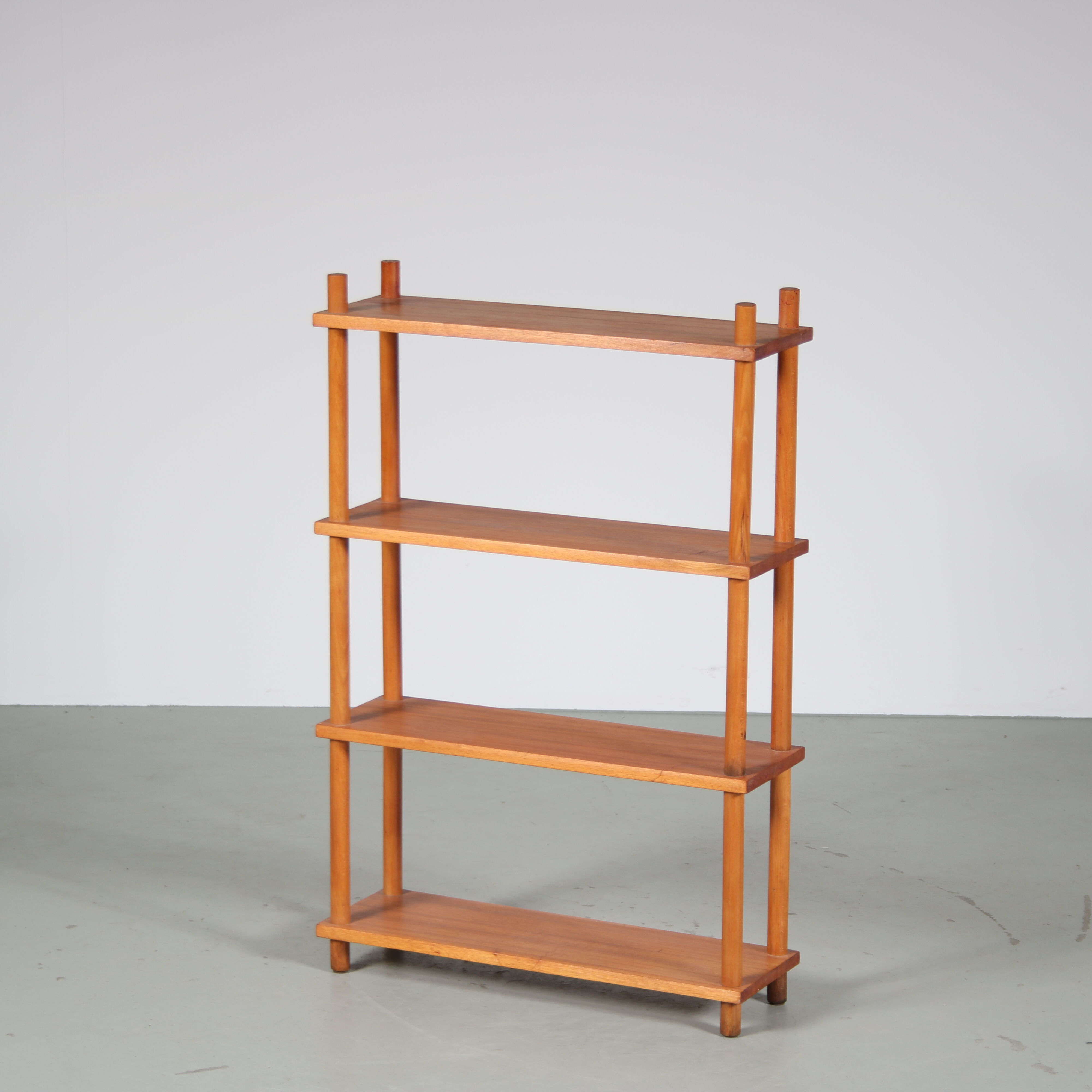 1950s Birch stick cabinet from the Netherlands