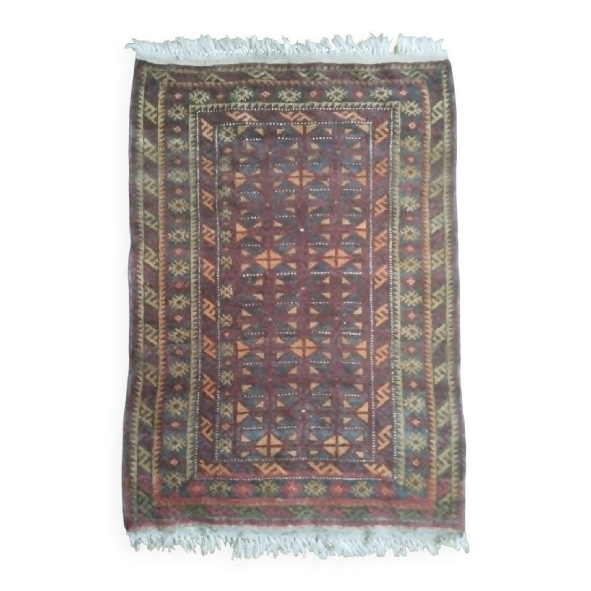 Handmade Afghan Belouch rug 126x86cm