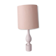 Philippe Capelle 70s white-antique dipped wooden lamp