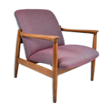 Original armchair GFM-64, 1960s, designer E. Homa, blue orange purple