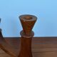 3-arm teak candle holder, 1960/70