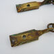 Pair of vintage art deco bronze curtains, years 30
