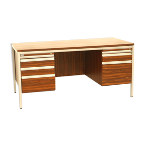Bureau vintage avec tiroirs fabriqué