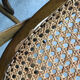 4 vintage wooden cross back bistro chairs