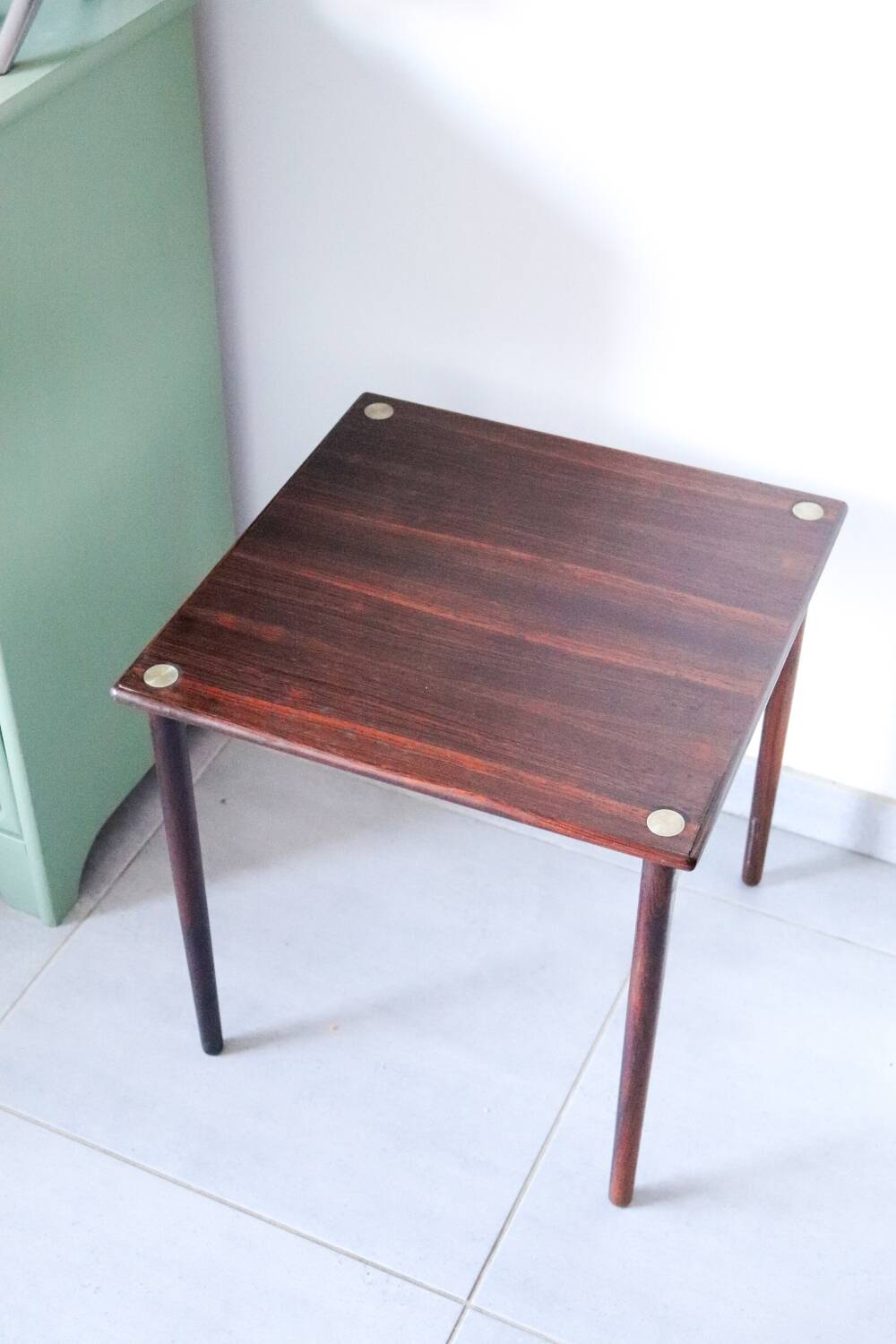 Small Scandinavian side table in rosewood by Georg Petersen