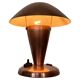 Petite lampe de table en laiton de style Bauhaus, Tchécoslovaquie, années 1940.