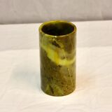 Vase ou pot à crayons en pierre dure XXe siècle
