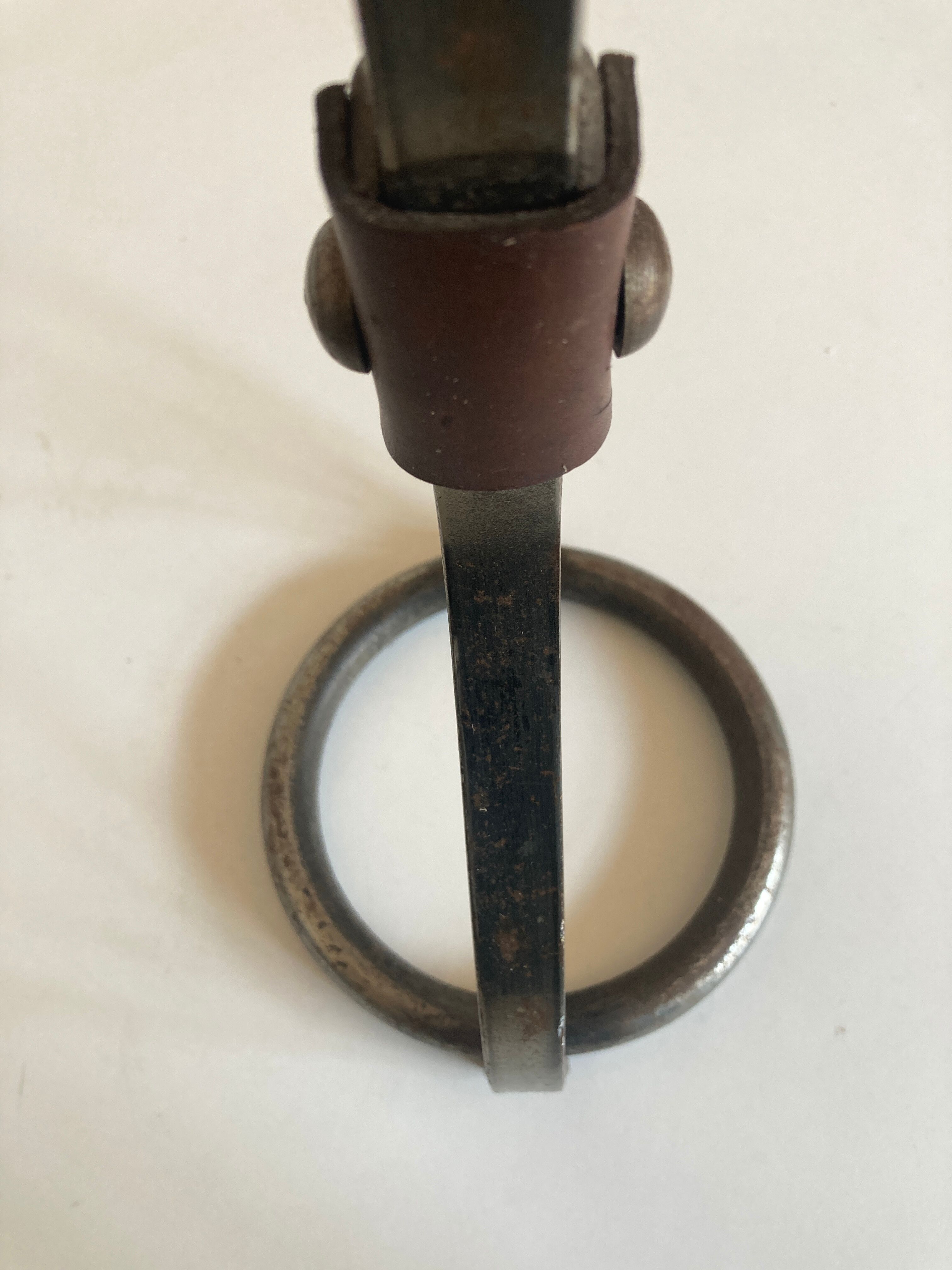 Bronze, steel and leather ashtray by JP Ryckaert, 1970 brutalist.