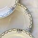 Set of 6 vintage Saint Amandinoise earthenware dessert plates