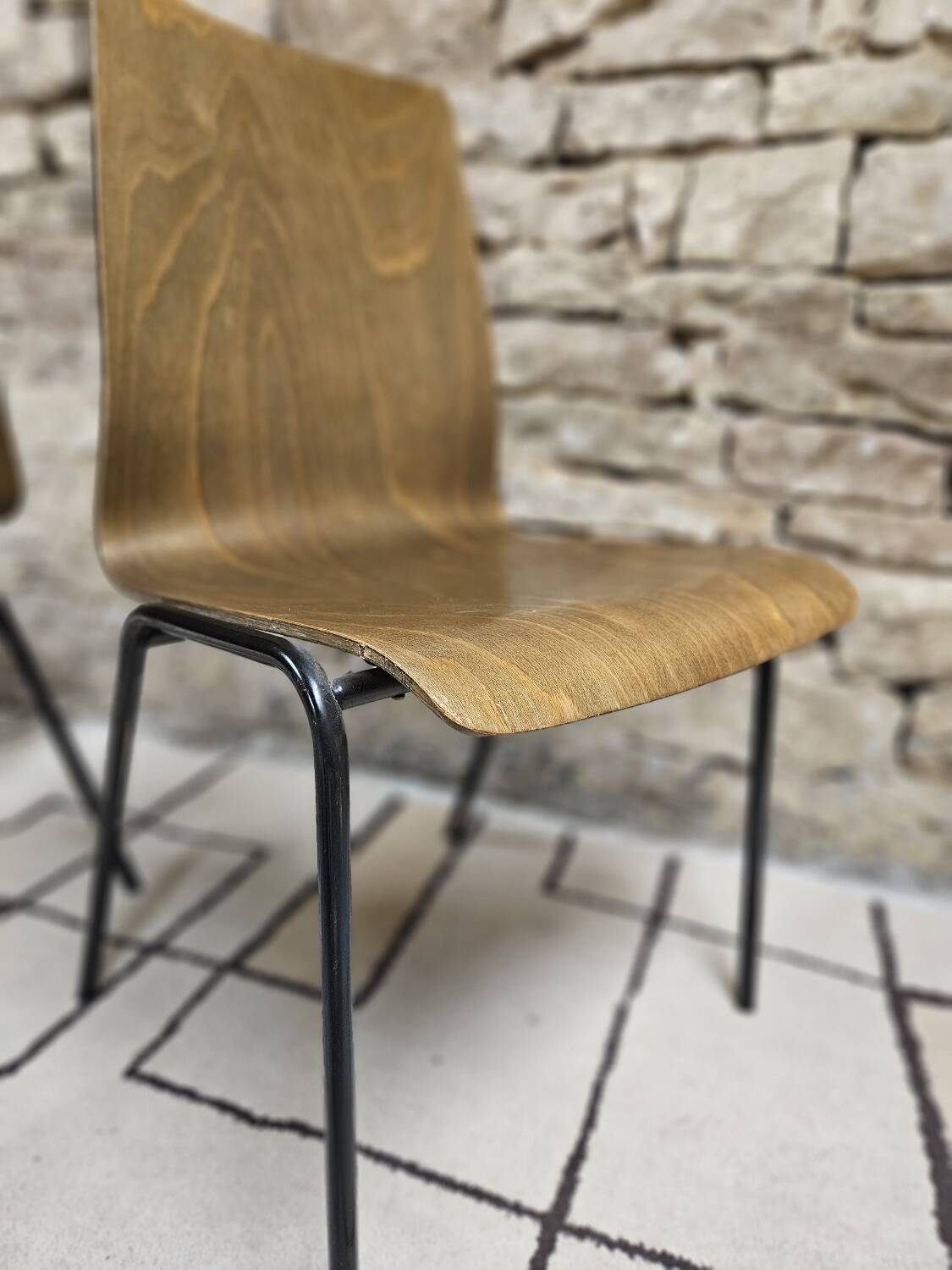 6 chaises Hiller empilable 1970