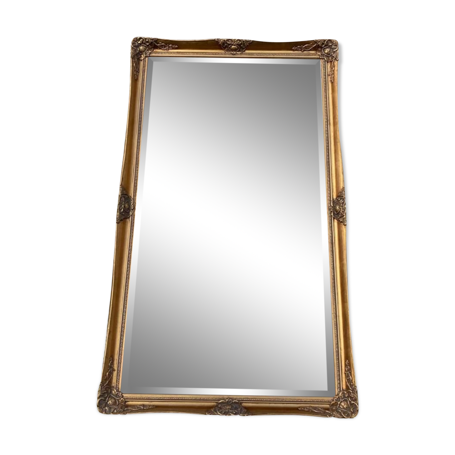 Large gilded carved wooden mirror