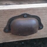 Farm table 2 drawers solid oak raw wood