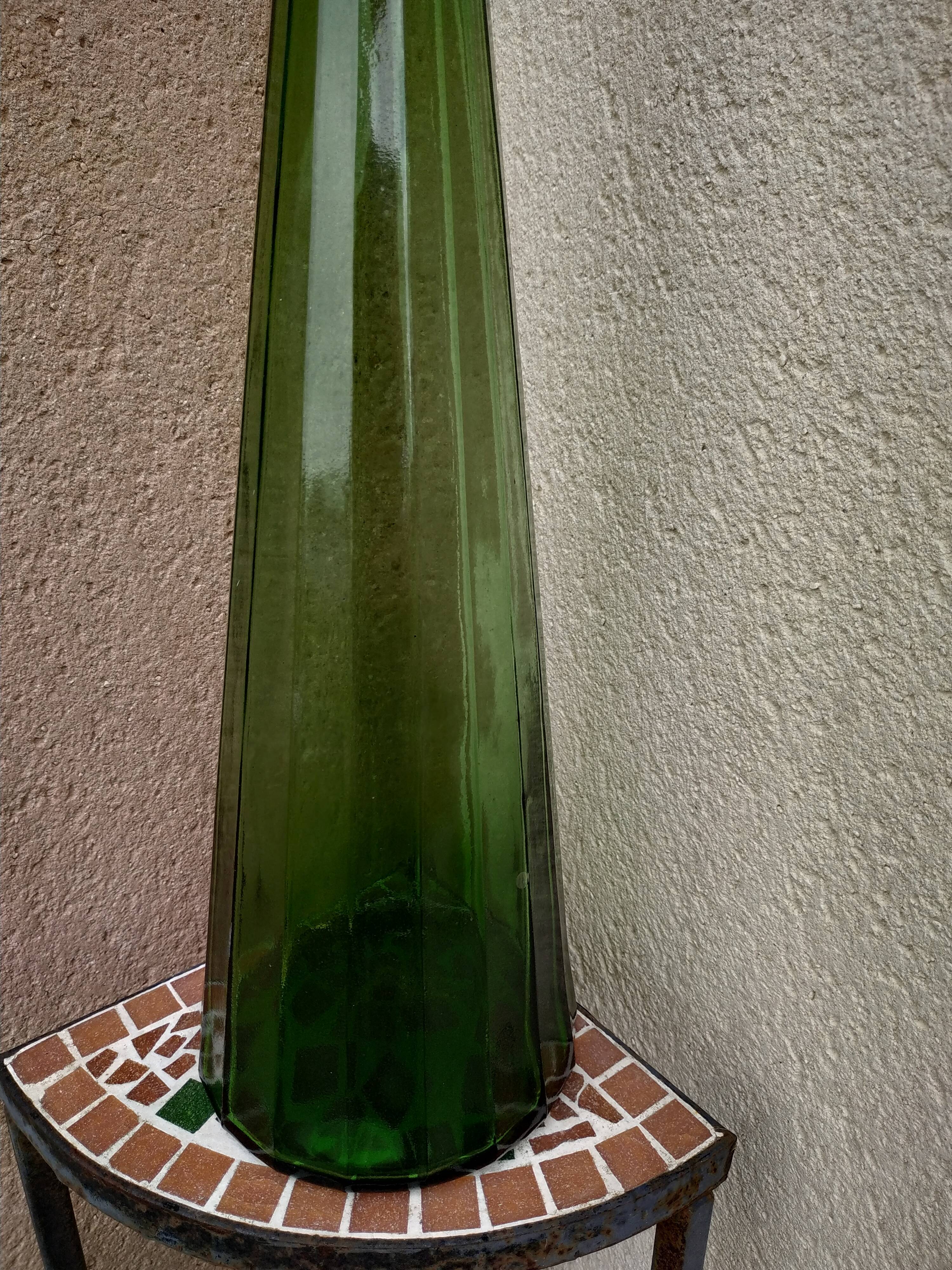 Giant Italian bottle empoli 67 cm rare