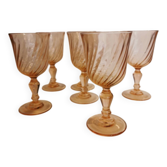 6 arcoroc luminarc rosaline glasses
