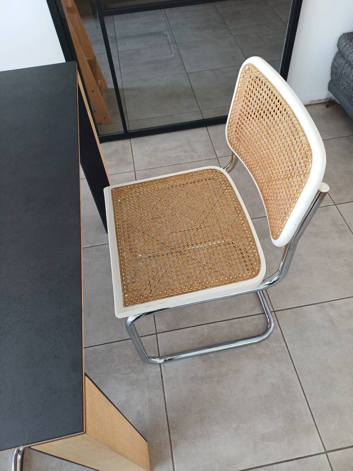 Marcel Breuer B32 white chair