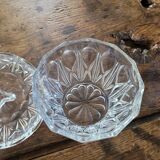 Diamond Pressed Glass Sugar Bowl – Circa 1950