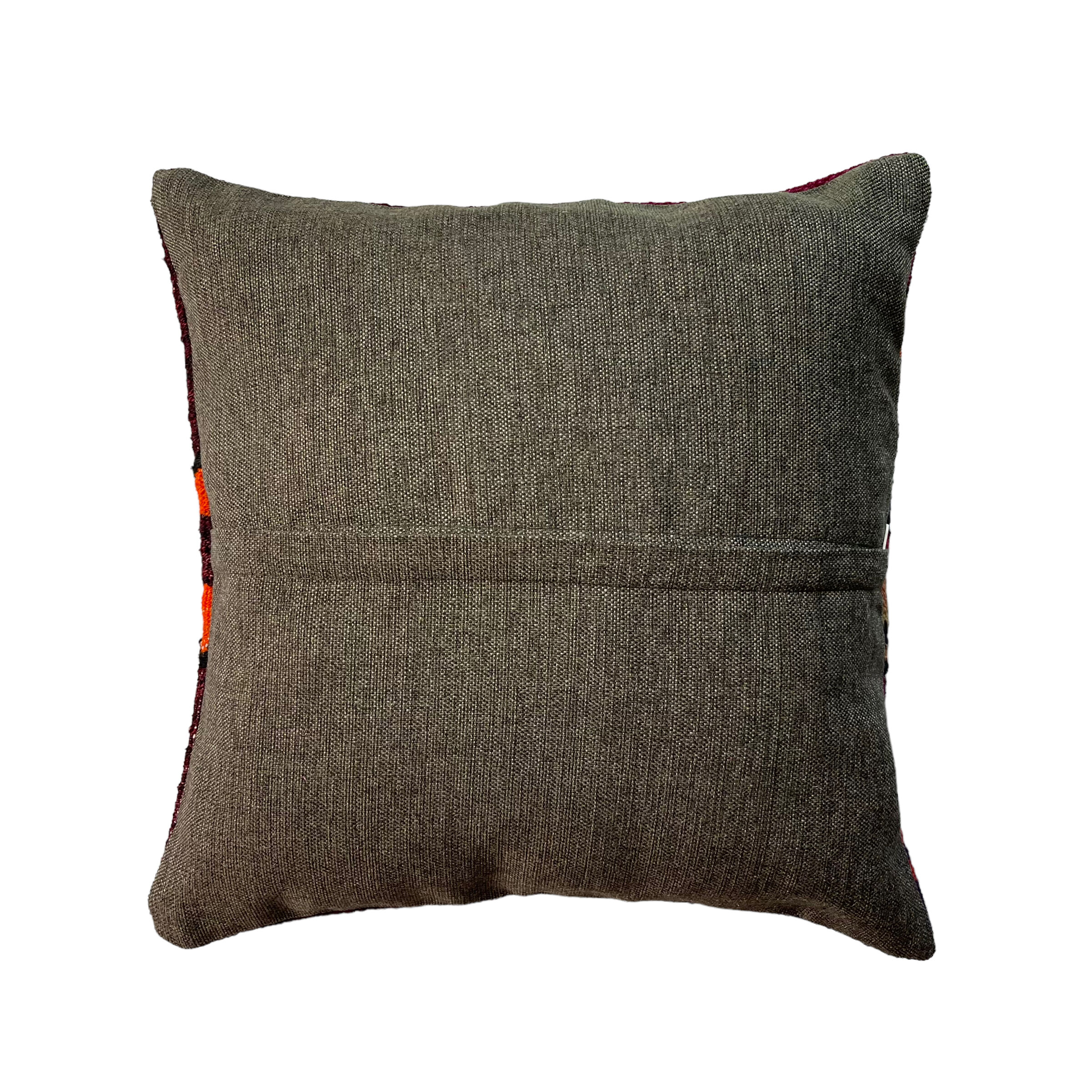 Vintage turkish kilim cushion cover, 40 x 40 cm