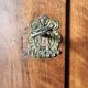 Antique walnut cabinet doors