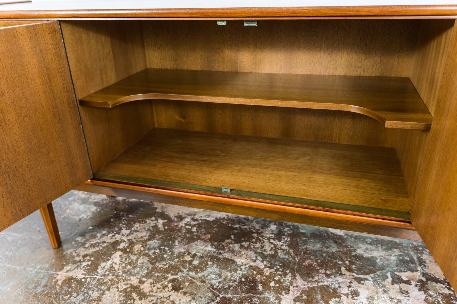 Vintage Walnut Sideboard By Bfm, 1960s, Poland