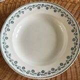 6 assiettes creuses en terre de fer