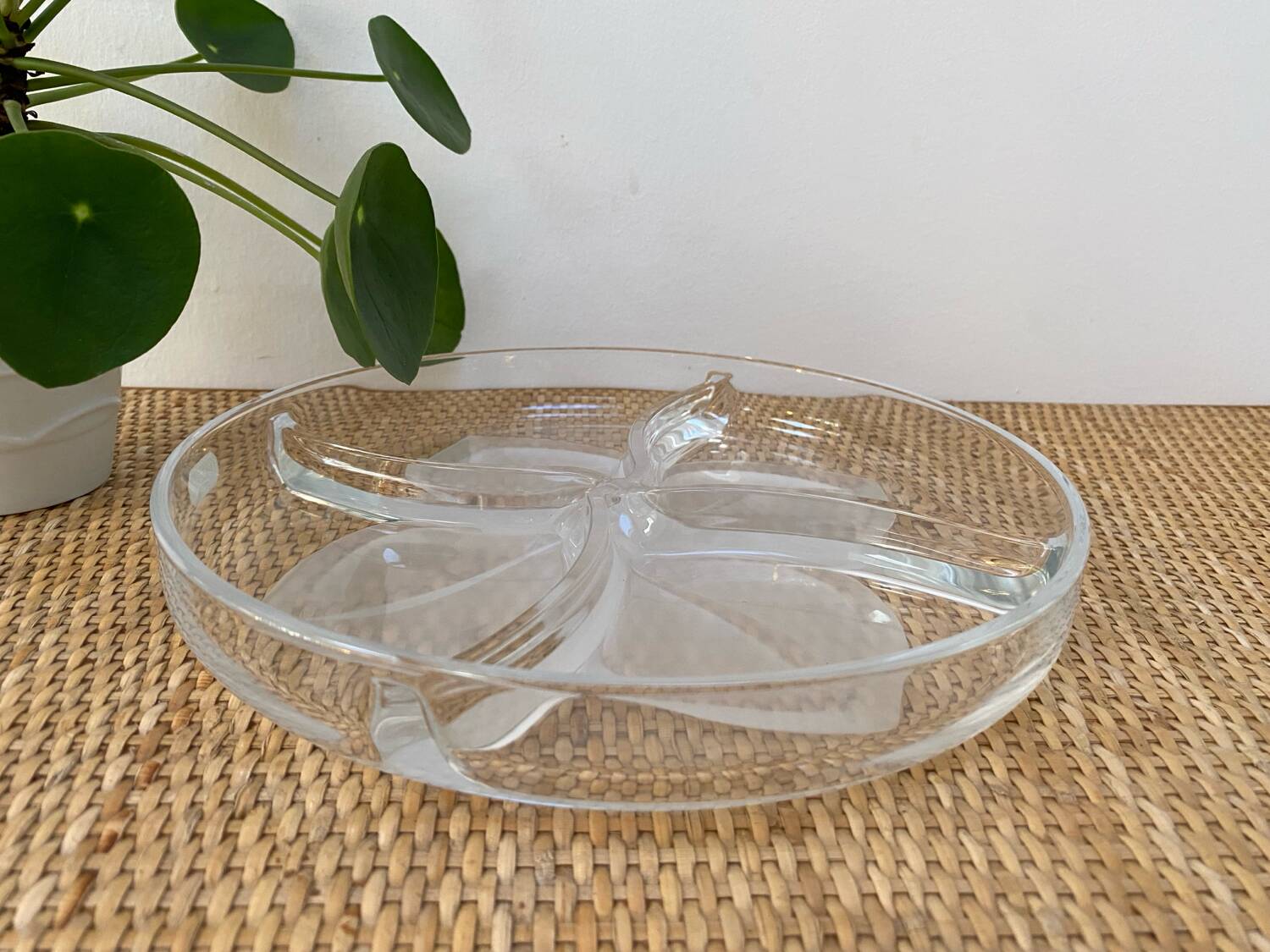 Plat de présentation en cristal JG Durand - Modèle Florence