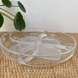 Plat de présentation en cristal JG Durand - Modèle Florence