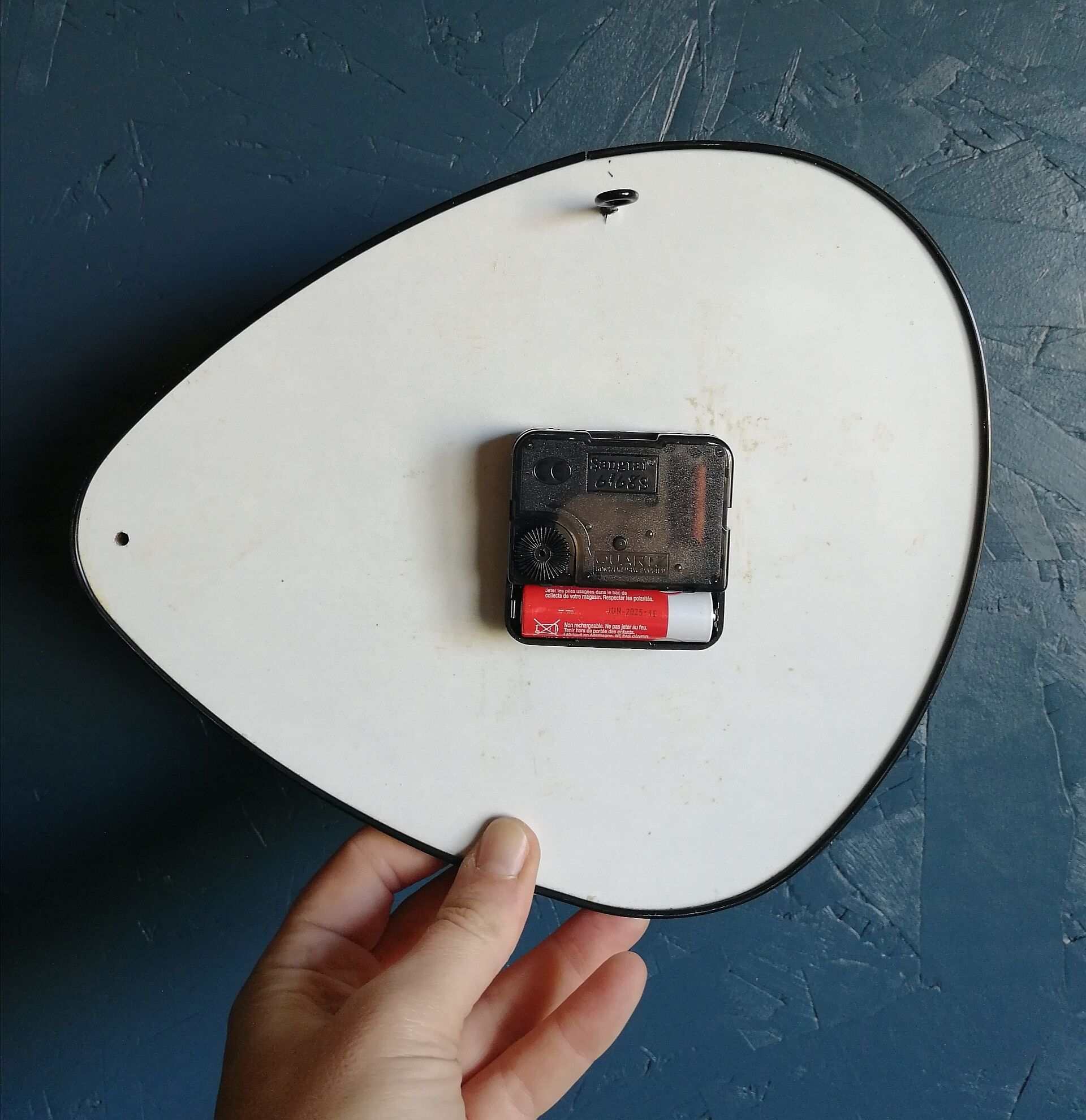 Vintage clock, "Japy Electric Blue" pendulum