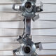 Wall lamp "Fleur de lumière" chromed aluminum 70s